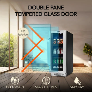 Whynter BBR-638SB 12″ Built-In 75 Can Undercounter Stainless Steel Beverage Refrigerator