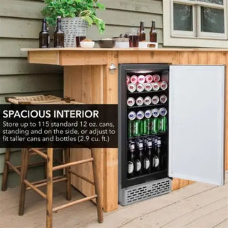 Whynter BEF-286SB 15" Built-in 2.9 cu. ft. Beer Keg Froster Beverage Refrigerator