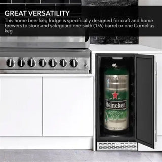 Whynter BEF-286SB 15" Built-in 2.9 cu. ft. Beer Keg Froster Beverage Refrigerator