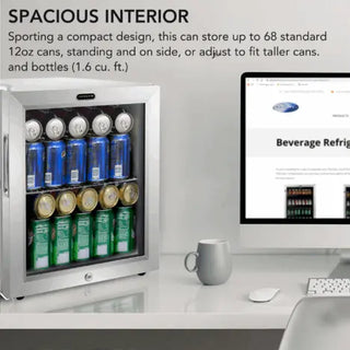 Whynter BR-062WS 17″ 68 Can Freestanding Beverage Refrigerator