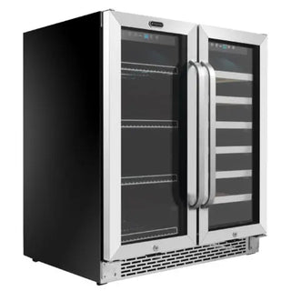 Whynter BWB-3388FDS/BWB-3388FDSa 30″ Built-In French Door Dual Zone 33 Bottle Wine Refrigerator