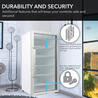 Whynter CBM-1060XLW/CBM-1060XLWa 10.6 cu. ft. Stainless Steel Commercial Beverage Refrigerator