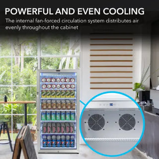 Whynter CBM-1060XLW/CBM-1060XLWa 10.6 cu. ft. Stainless Steel Commercial Beverage Refrigerator