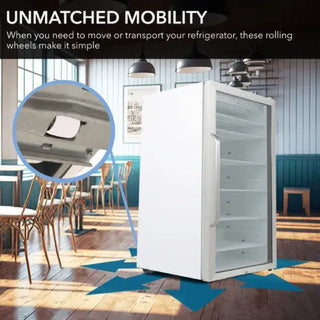 Whynter CBM-1060XLW/CBM-1060XLWa 10.6 cu. ft. Stainless Steel Commercial Beverage Refrigerator