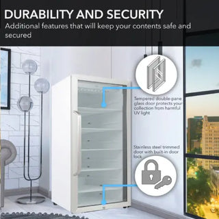 Whynter CBM-815WS/CBM-815WSa 8.1 cu. ft. Stainless Steel Commercial Beverage Refrigerator