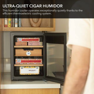 Whynter CHC-122BD/CHC-122BDa Touch Control 250-Count 1.2 cu.ft. Electric Cigar Cooler Humidor
