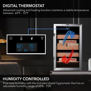 Whynter CHC-421HC 650-Count 4.2 cu.ft. Electric Cigar Cabinet Cooler and Humidor