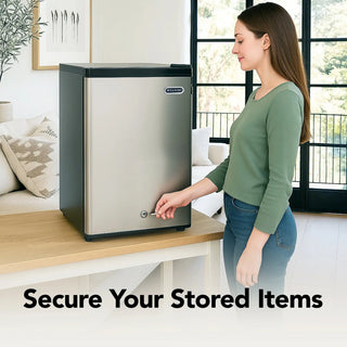 Whynter CUF-210SS 2.1 cu. ft. Upright Stainless Steel Mini Freezer with Lock