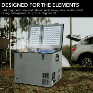 Whynter FM-62DZ 62 Quart Dual Zone Portable Fridge/ Freezer