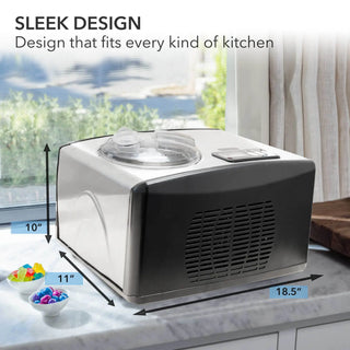 Whynter ICM-15LS 1.6 Quart Compact Automatic Compressor Ice Cream Maker