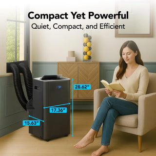 Whynter ARC-1280MX Smart Portable Air Conditioner, 13,000 BTU (10,000 BTU SACC),1-15V 60Hz