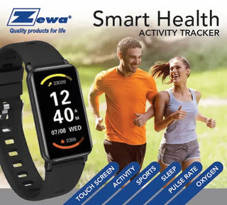 Zewa 21200 Smart Health Activity Tracker with 1.45 inch Touchscreen and Continuous Pulse Ox Monitoring 