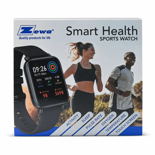Zewa 21201 Smart Health Sports Watch with Continuous Pulse and Body Temperature Tracking