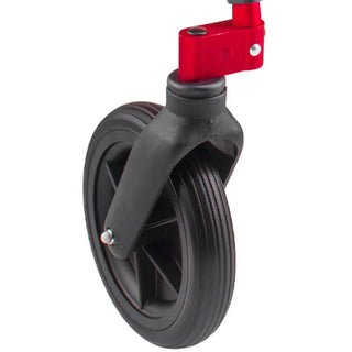 Circle Specialty KLIP Gait Trainer folded configuration compact storage view on white background