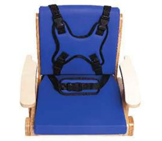 Circle Specialty Pango School Chair side view showing adjustable height on white background