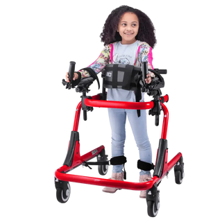 Circle Specialty Pivot Gait Trainer height adjustment detail on white background