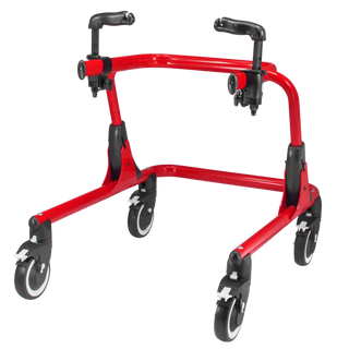 Circle Specialty Pivot Gait Trainer base view showing caster wheels on white background