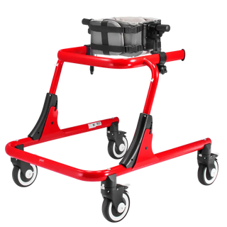 Circle Specialty Pivot Gait Trainer overhead view with frame structure on white background