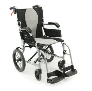 Karman Ergo Flight Transport 18″ Wheelchair – Swing-Away Footrest & Companion Brakes