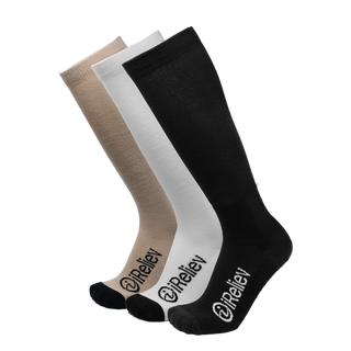 iReliev CO-5585-L-WH Bamboo Anti-Fatigue Compression Socks