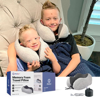 iReliev CS-100 Memory Foam Travel Pillow