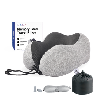iReliev CS-100 Memory Foam Travel Pillow
