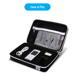 iReliev ET-8710 Hard Protective Carry Case for Premium TENS + EMS