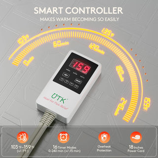 iReliev H11M2 Far Infrared Natural Jade and Tourmaline Heating Pad