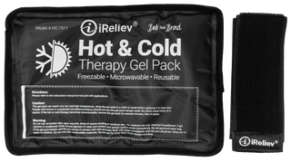 iReliev HC-1114 Premium Reusable Hot and Cold Therapy Gel Pack with Securement Straps