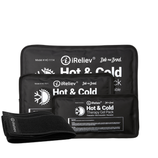 iReliev HC-1114 Premium Reusable Hot and Cold Therapy Gel Pack with Securement Straps