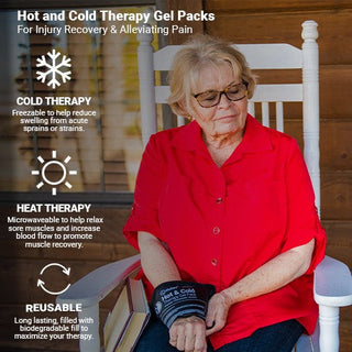 iReliev HC-1114 Premium Reusable Hot and Cold Therapy Gel Pack with Securement Straps