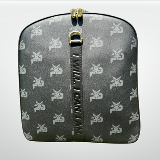 iReliev IR-IAM-100-C I AM Leather Monogram Training Duffel Bag, Black