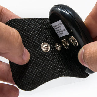 Detail view of the iReliev IR-PRO-100-B WiTENS Mini wireless TENS unit