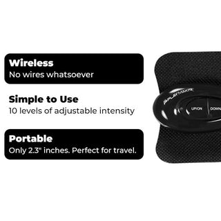 Feature overview of the iReliev IR-PRO-100-B WiTENS Mini wireless TENS unit