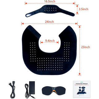 iReliev M3GN1-01-A Red Light Therapy Wrap for Neck and Shoulder Pain Relief