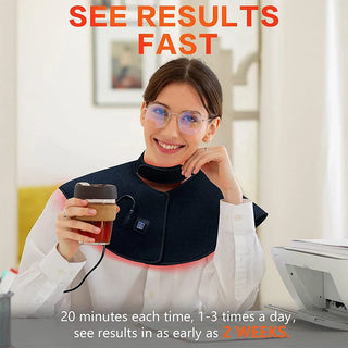 iReliev M3GN1-01-A Red Light Therapy Wrap for Neck and Shoulder Pain Relief