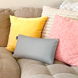 iReliev MA-9050-GR Relaxable™ 100% Genuine Cowhide Tanned Leather Pillow Massager