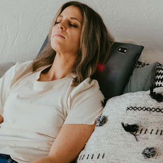 iReliev MA-9050-GR Relaxable™ 100% Genuine Cowhide Tanned Leather Pillow Massager