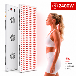 iReliev RL-191288010 full body red light therapy panel 2400W front view