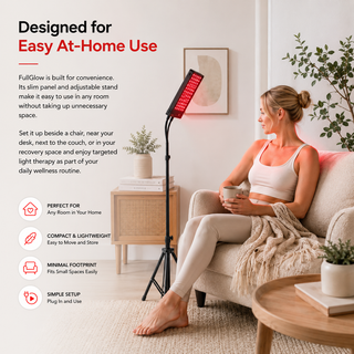 iReliev RL-75L FullGlow 75-LED panel dual-wavelength easy at-home use
