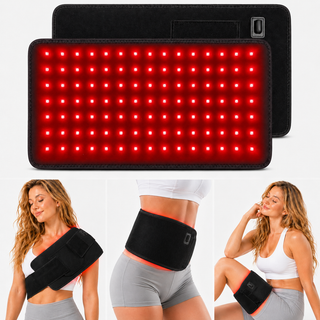 iReliev RL-D079 FullGlow universal red light therapy wrap pad placement guide