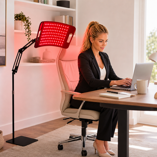 iReliev RL-D110 FullGlow red light and NIR panel in office setting