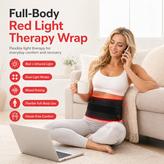 Features and benefits of the iReliev RL-D015-2 FullGlow 240 LED therapy pad