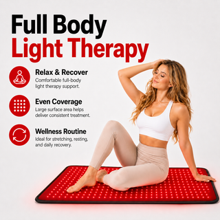 iReliev RL-D015-2 FullGlow therapy pad in use during a treatment session
