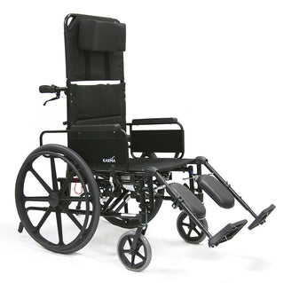 Karman KM5000 20" Seat Lightweight Reclining Wheelchair - Removable Desk Armrest