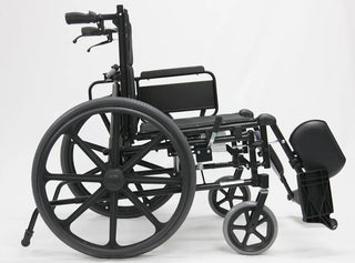 Karman KM5000 18" Lightweight Reclining Transport Wheelchair - Removable Desk Armrest-1