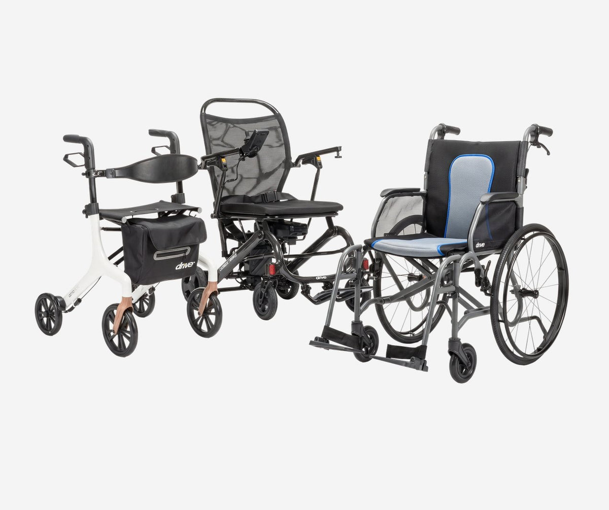 Drive Medical rollator, transport chair and wheelchair