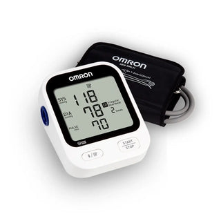 Omron BP7255 5 Series Upper Arm Blood Pressure Monitor and Arm Cuff for Home Use Wide Range Cuff 23 - 43 cm Desk Model