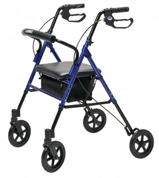 Lumex, RJ4700B, Set n’ Go Height Adjustable Rollator, Blue 